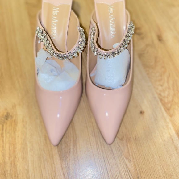 MIRAAZZURA Beautiful Crystal Mules . - Picture 13 of 13